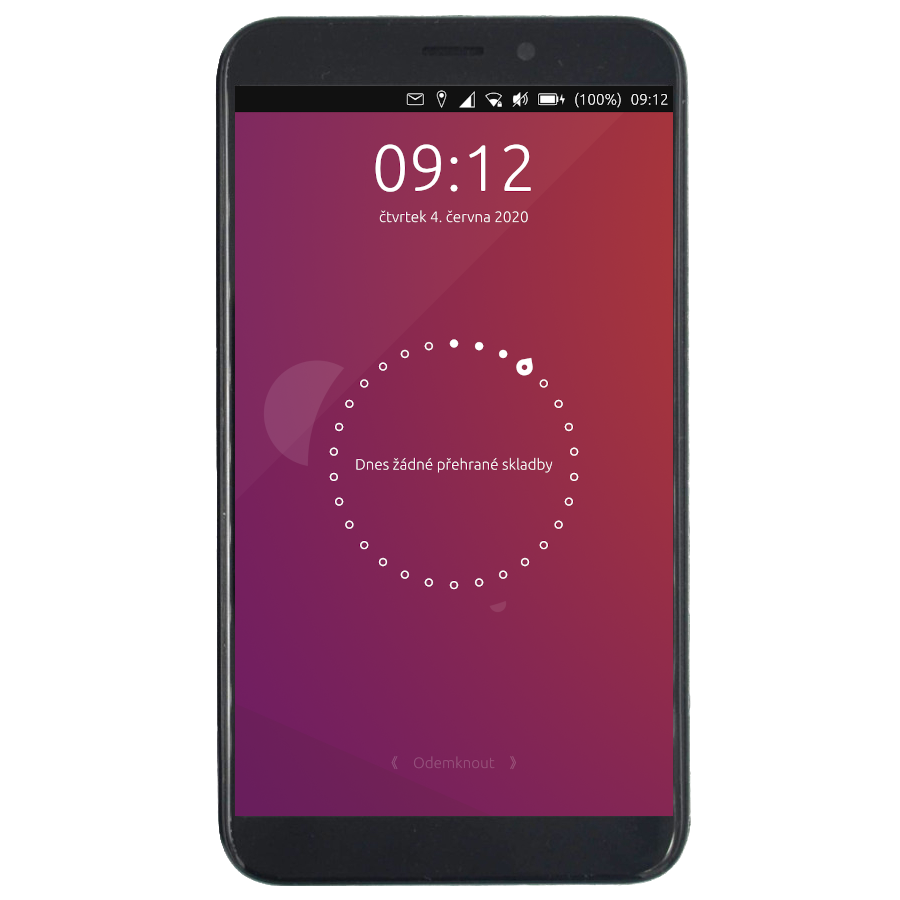 Zámek obrazovky Ubuntu Touch